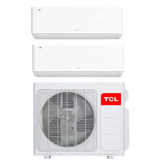 TCL 2-Zone 2x12K Mini Split AC Heat Pump (-4°F) WIFI, E-Star: 22 SEER2/12 EER/9 HSPF (R410a)