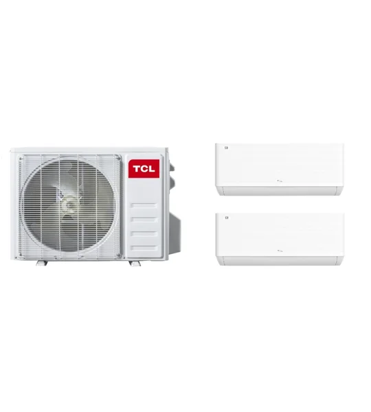 TCL 2-Zone 2x18K Mini Split AC Heat Pump (-4°F) WIFI, E-Star: 22 SEER2/12 EER/9 HSPF (R410a)