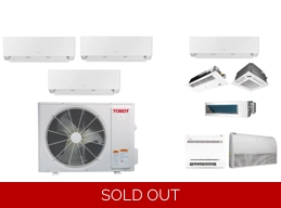 TOSOT 3 Zone 21 SEER2 Mini Split AC H-Heat Pump (-22°F) WIFI, E-Star: 12 EER/10 HSPF (R32)