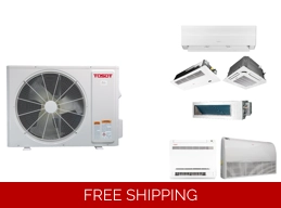 TOSOT Multi (2-5 Zones) Mini Split H-Heat Pump (-22°F) E-Star: 21 SEER2/12 EER/10 HSPF (R32)