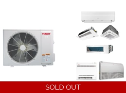 TOSOT 2-5 Room Mini Split AC H-Heat Pump (-22°F) E-Star: 21 SEER2/12 EER/10 HSPF (R32)