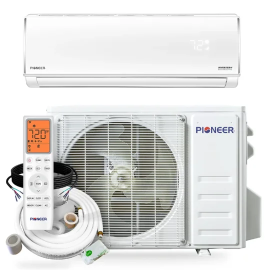 Pioneer 36K-Btu 19 SEER2 Mini Split Heat Pump AC (-4°F) 9 EER/9 HSPF (R454B) - WYT-20