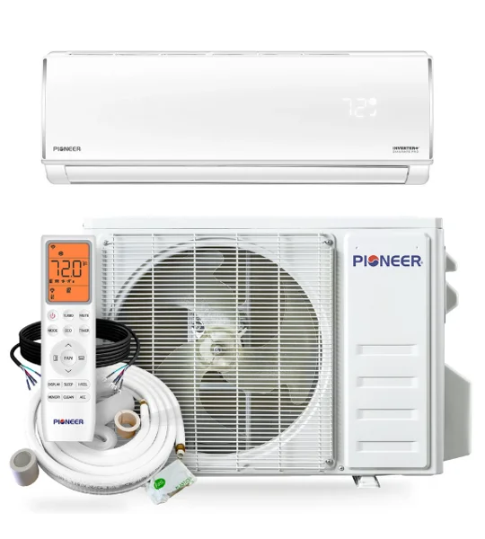 Pioneer 24K-Btu 21 SEER2 Mini Split Heat Pump AC (-4°F) 10.5 EER/9.5 HSPF (R454B) - WYT-20