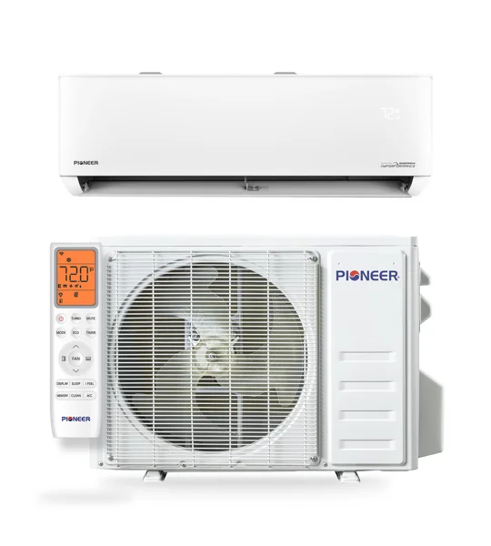 Pioneer 12K-Btu 25 SEER2 Mini Split H-Heat Pump AC (-22°F) Wifi, E-Star: 14 EER/10.5 HSPF (R454B)