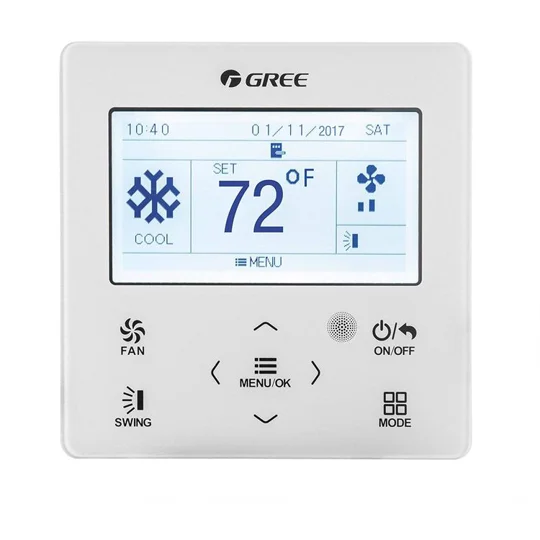 GREE Wired Thermostat XK76 Programmable (Sapphire, Vireo, Vireo+, Livo, Livo+, Terra, Neo)