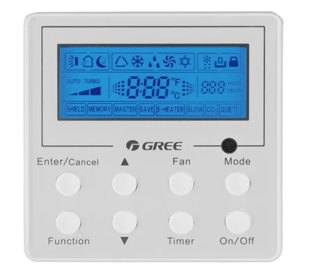 GREE Wired Thermostat XK19 (Multi Cassette, Concealed, Universal)