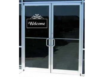 Store Welcome Sign Business Vinyl Decal Sticker Sign Window Door Glass