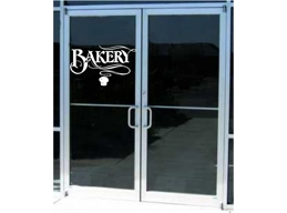 Bakery Store Business Sign Vinyl Decal Sticker Sign Window Door Glass