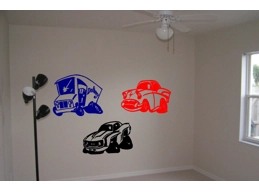 Cars Hot Rods Wall Stickers