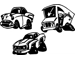 Cars Hot Rods Wall Stickers