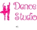 Dance Ballet Studio Business Sign Vinyl Decal Sticker Sign Window Door Glass