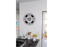 Decorative Plate Wall Sticker Wall Art Kitchen Decor Vinyl Stickers