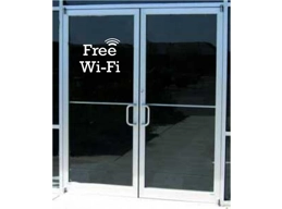 FREE WI FI WINDOW DECAL STICKER BUSINESS SIGN 6x4