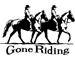 Gone Riding Horse Trailer Decal Stickers 12X19 Livestock Horses Sticker Decals