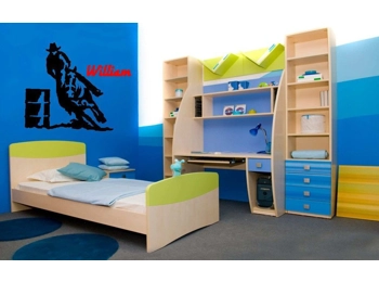 Horse Barrel Racing & Personalized Name Wall Sticker Wall Art Vinyl Decal