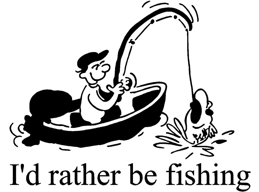 I'd Rather be Fishing Window Decal Sticker Vinyl Truck Car
