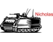 MilitaryTank & Personalized Name Wall Sticker Wall Art Decor Vinyl Decal Mural