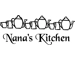 Nana's Kitchen Teapots Personalized Kitchen Wall Sign Sticker Wall Art