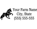 Personalized Horse Farm Truck Trailer Decal Stickers Farm Trailer 16X42 set of 2