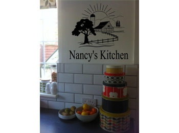 Personalized Kitchen Sign Farm Barn Country Wall Sticker