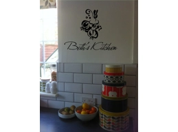 Personalized Kitchen Sign Italian Wall Sticker Wall Art Kitchen Decor