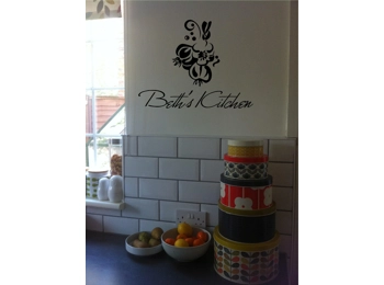 Personalized Kitchen Sign Italian Wall Sticker Wall Art Kitchen Decor