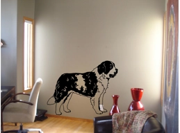 St Bernard Dog Breed Wall Sticker Vinyl Decal Stickers Wall Art Murals Decor