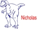T-Rex Dinosaur and Personalized Name
