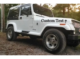 Your Custom Text Hood Window Decal Sticker Kit