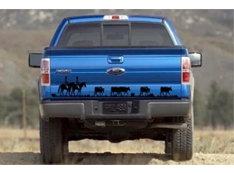Horses & Cattle Tailgate decal