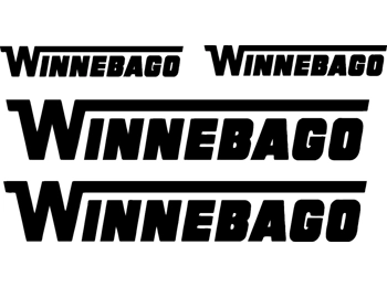 Winnebago 4 pc Camper RV Vinyl Decal Sticker Camper Graphics Stickers 4pc