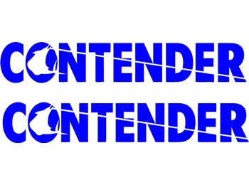 CONTENDER Boat Decal Stickers Graphic Kit Vinyl Decal Boat Stickers 2pc 4x24