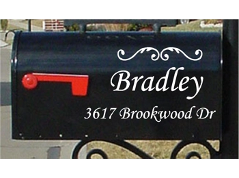 Personalized Mailbox Stickers set of 2