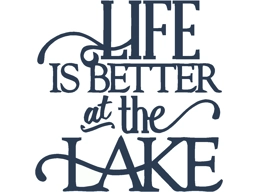 Life is Better at the Lake Wall Sticker 15x15