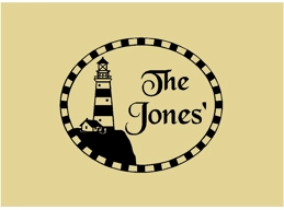 Lighthouse and Personalized Family Name Sign Wall Sticker Wall Art Decor Vinyl