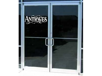 Antiques Business Store Sign Sticker Decal