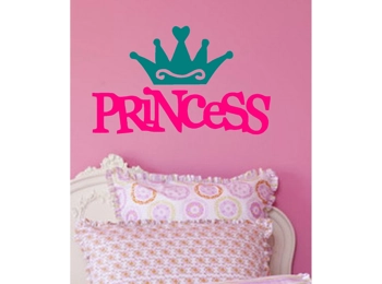 Princess & Crown Wall Sticker 2 Colors