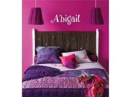Girls Personalized Name Wall Sticker 10x22