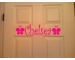 Personalized Name for Kids Door Hearts or Butterflies