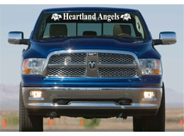 Truck Windshield Banner lettering 5.5x48