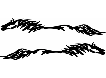 10x90 Horses Stripe Border