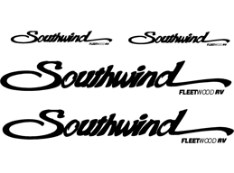Fleetwood Southwind 4 pc Camper RV Vinyl Decal Sticker Camper Graphics Stickers