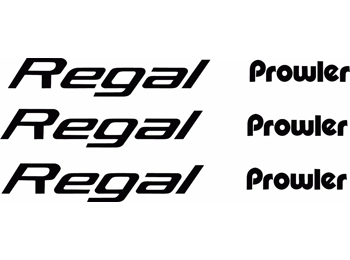 Prowler REGAL Camper Decals 6pc