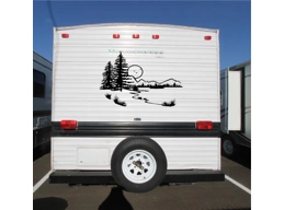 Lake Landscape Camper RV Vinyl Decal