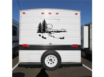 Lake Landscape Camper RV Vinyl Decal