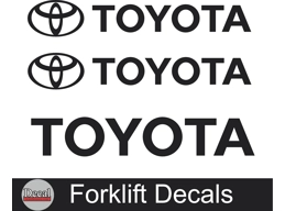 Toyota Forklift Equipment Vinyl Decal Stickers