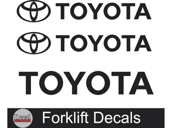 Toyota Forklift Equipment Vinyl Decal Stickers