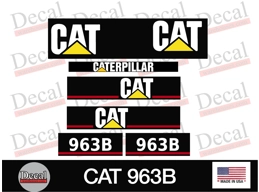 CAT 963 B Decal Kit Vinyl Graphics Decal Heavy Equipment Stickers