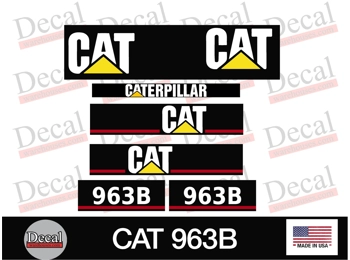 CAT 963 B Decal Kit Vinyl Graphics Decal Heavy Equipment Stickers