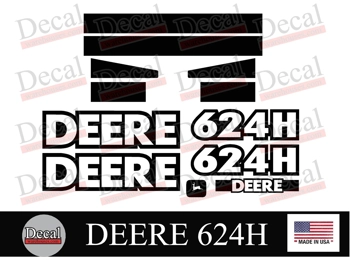 John Deere 624 H Decal Kit